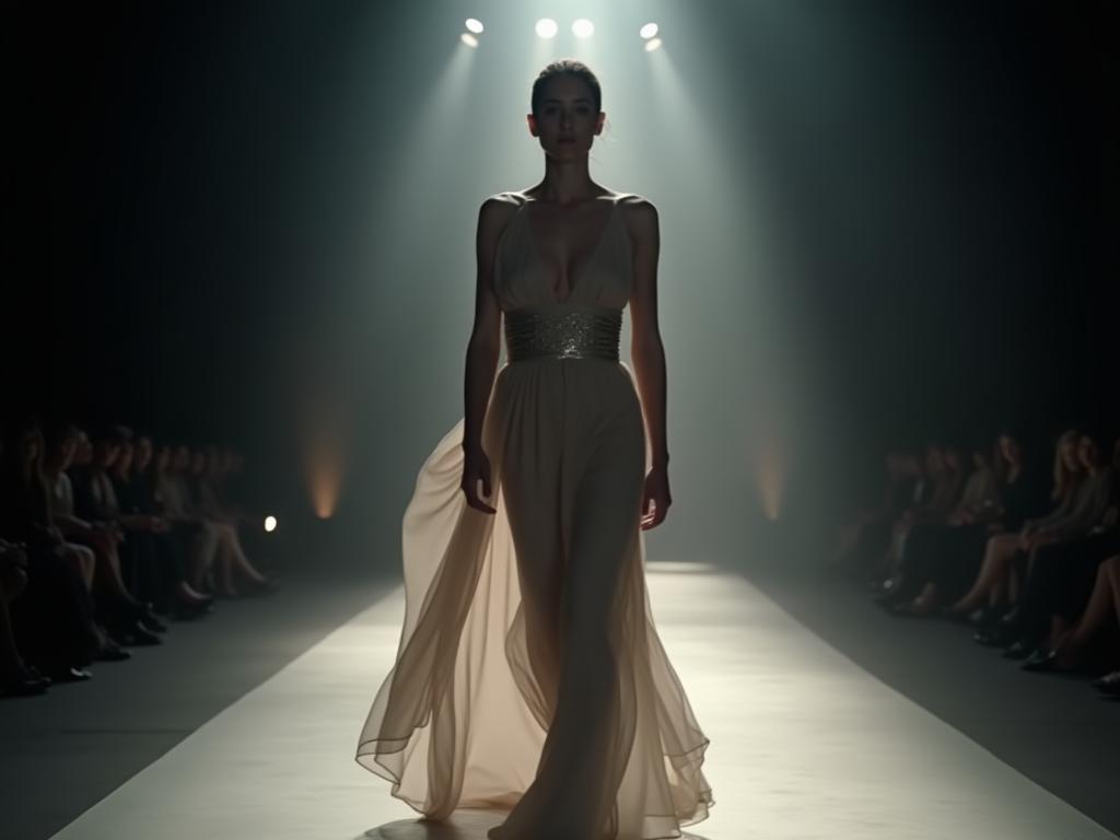Elegant Look on Runway Show